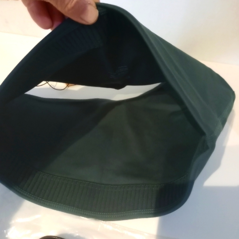 girlfriend collective One-Shoulder Tank Top in Dark Green - Picture 10 of 11